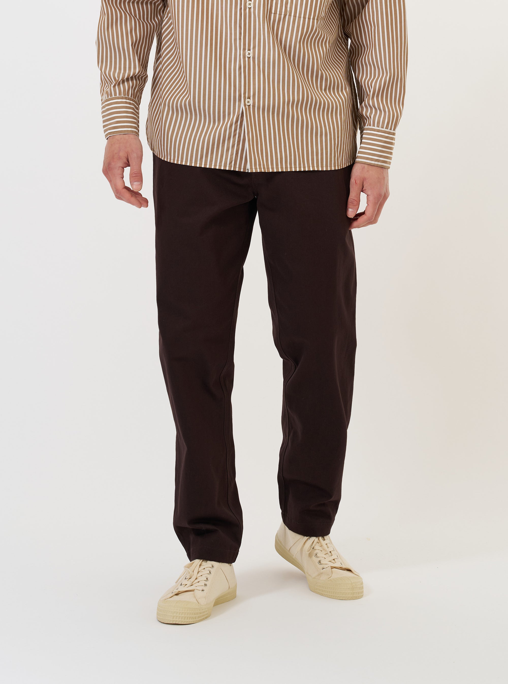 Brown Twill Military Chino