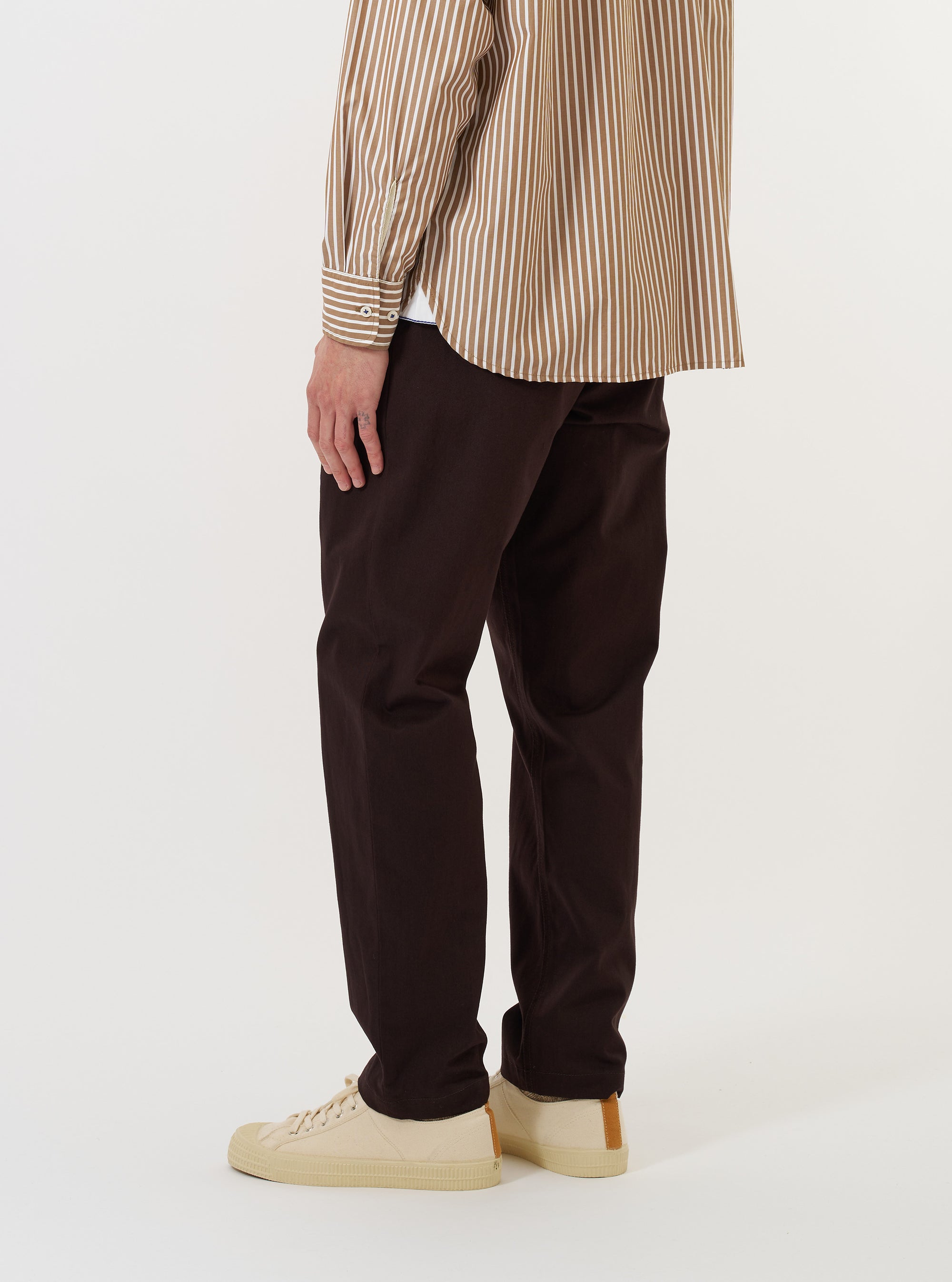 Brown Twill Military Chino
