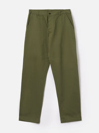 Olive Green Twill Military Chino