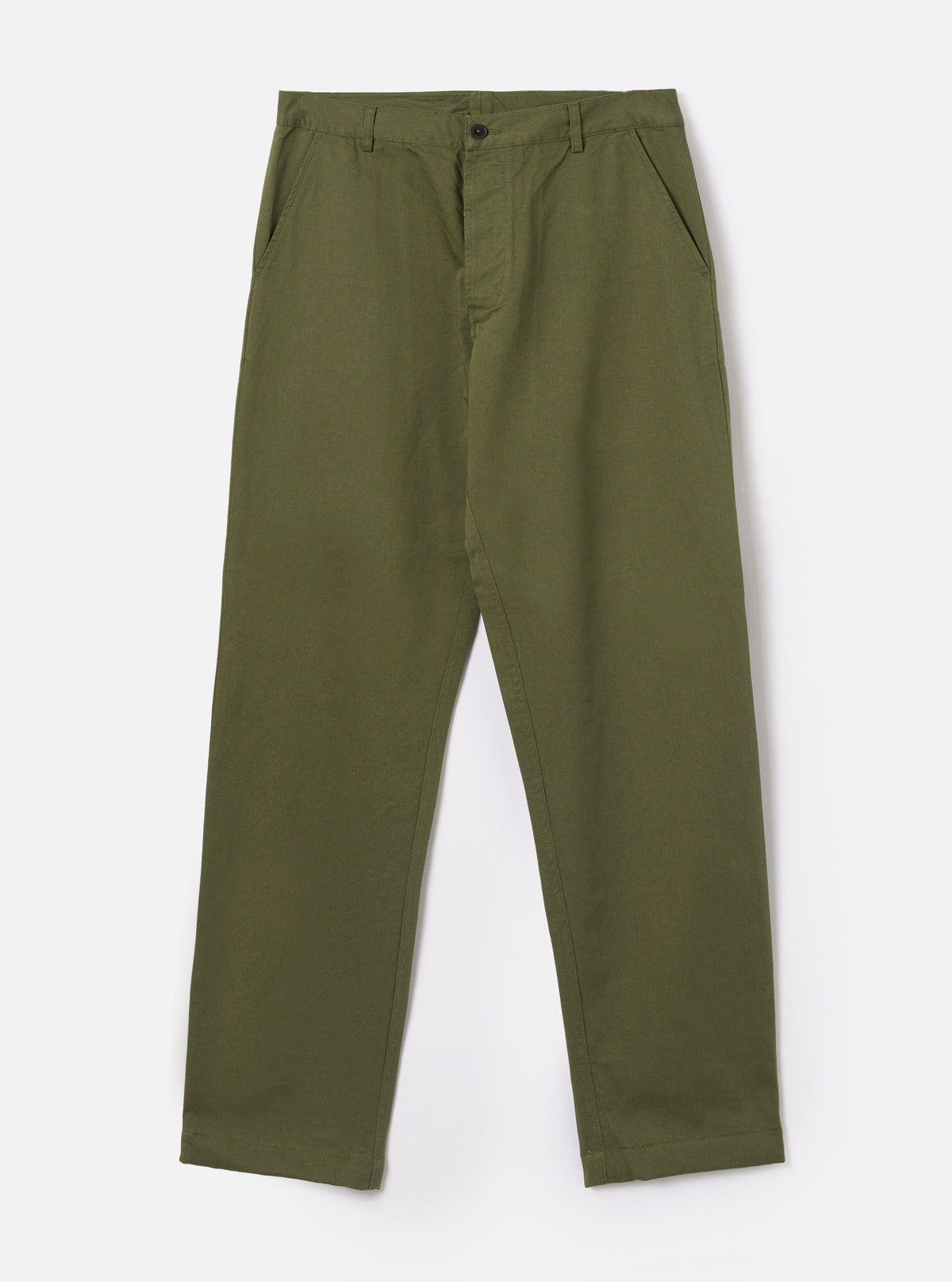 Olive Green Twill Military Chino