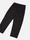 Black Twill Curved Pant