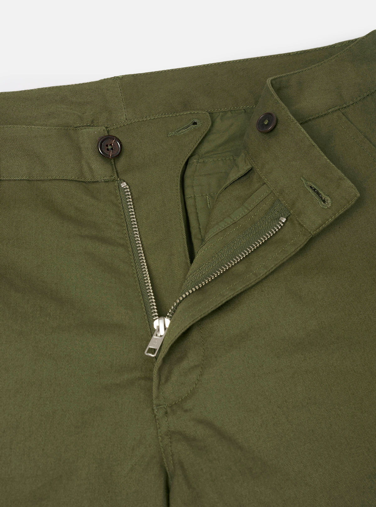 Olive Green Twill Aston Pant