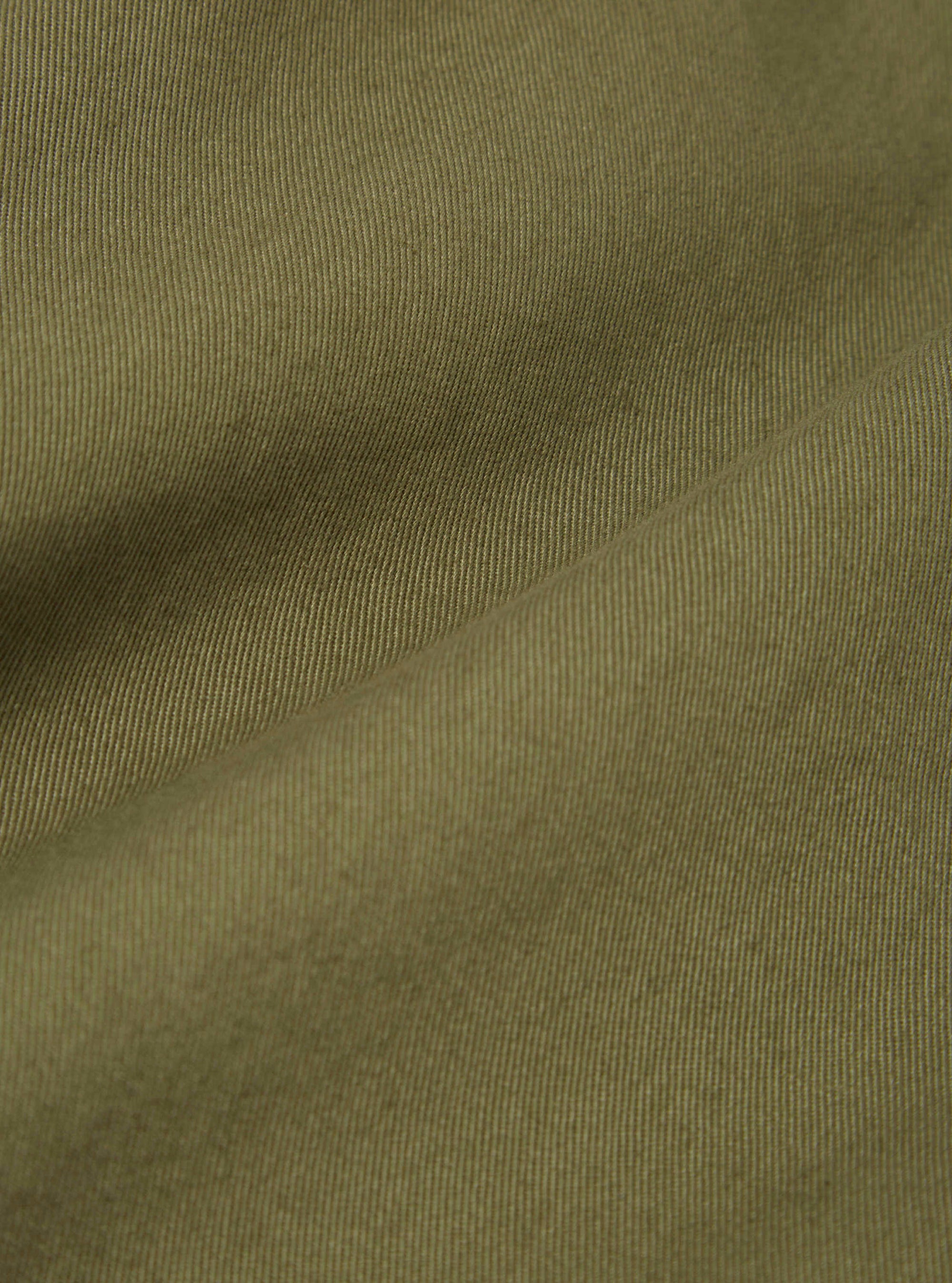 Light Olive Twill Double Pleat Pant