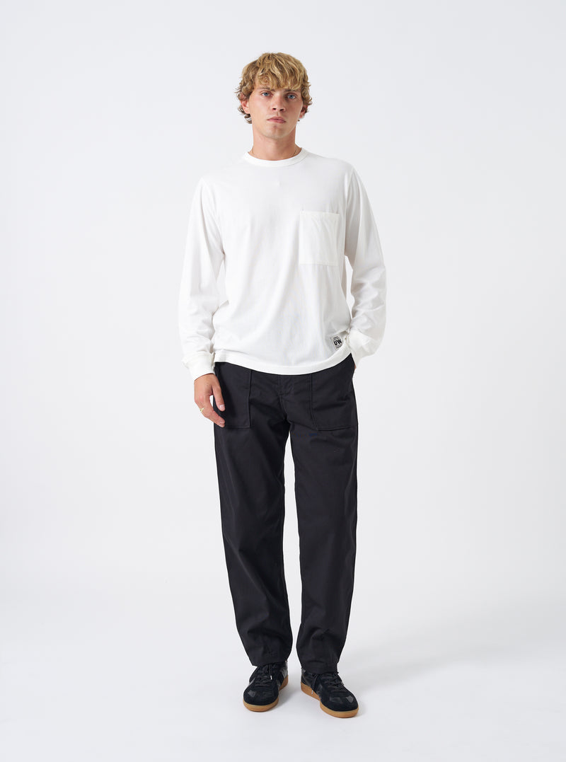 Black Twill Fatigue Pant