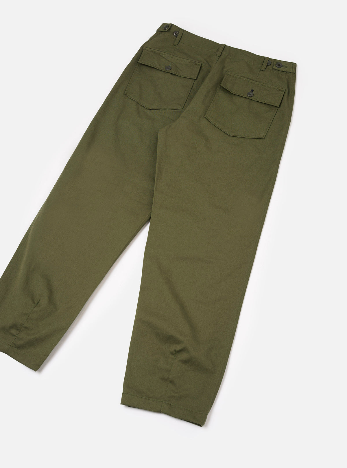 Olive Green Twill Fatigue Pant