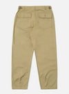 Back view of the Sand Twill Fatigue Pant on a white background. The pants are a relaxed fit and made of a durable twill fabric.