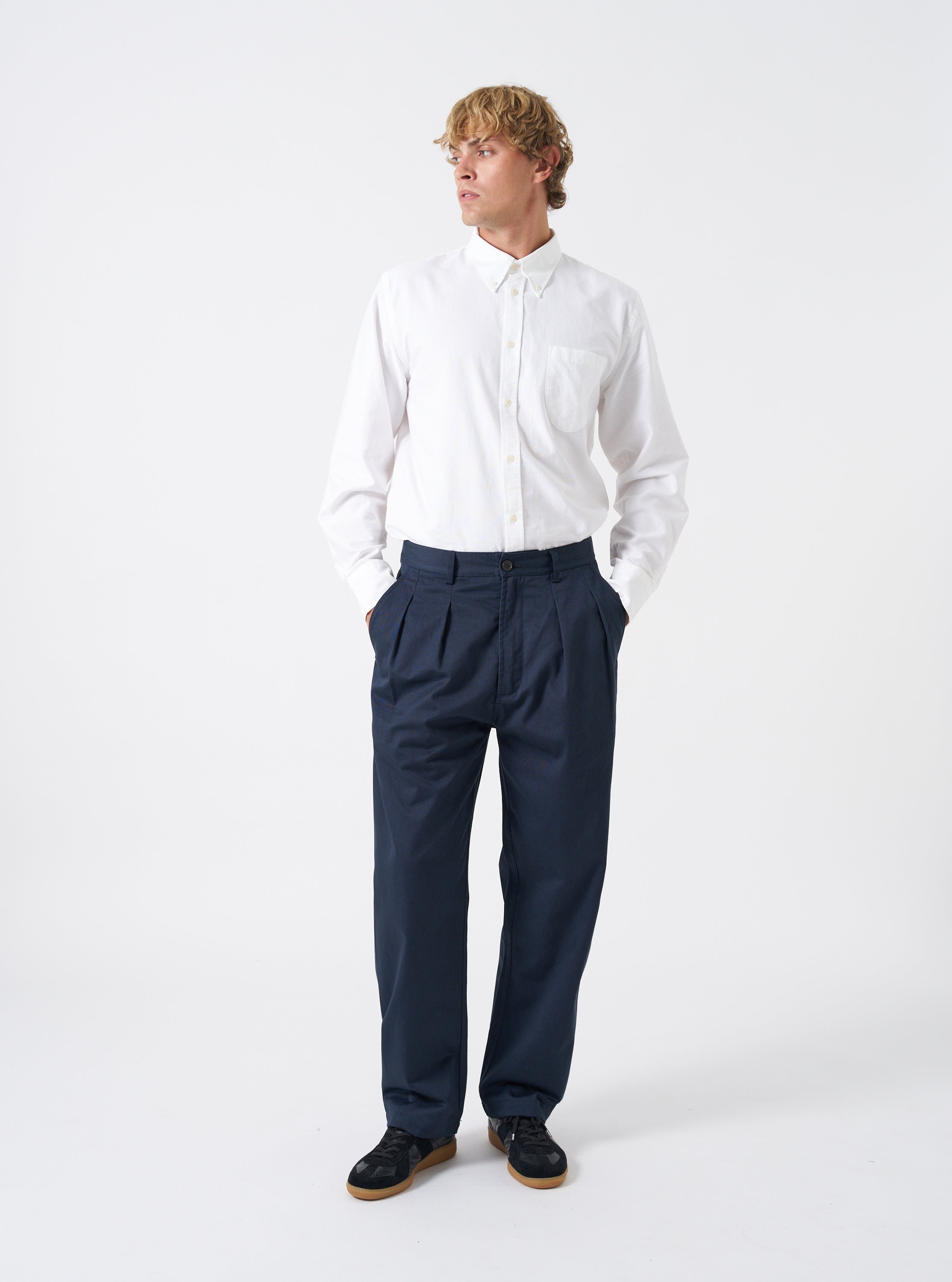 Men's Double Pleated Pants | Universal Works