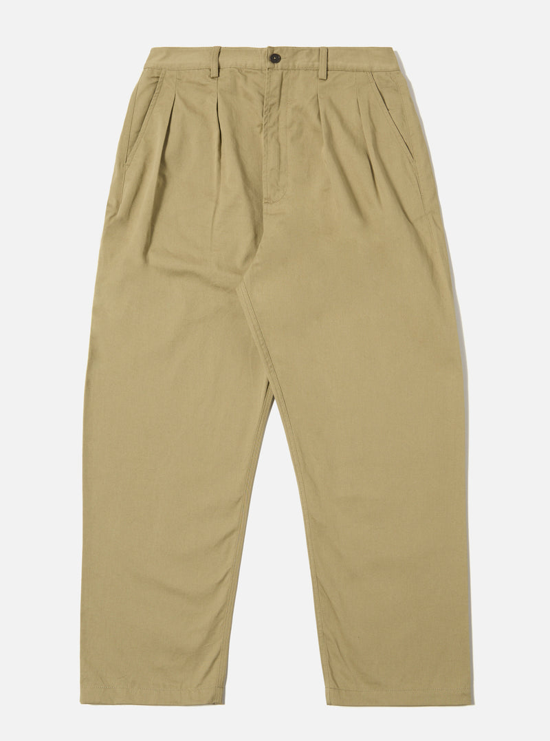 Sand Twill Double Pleat Pant