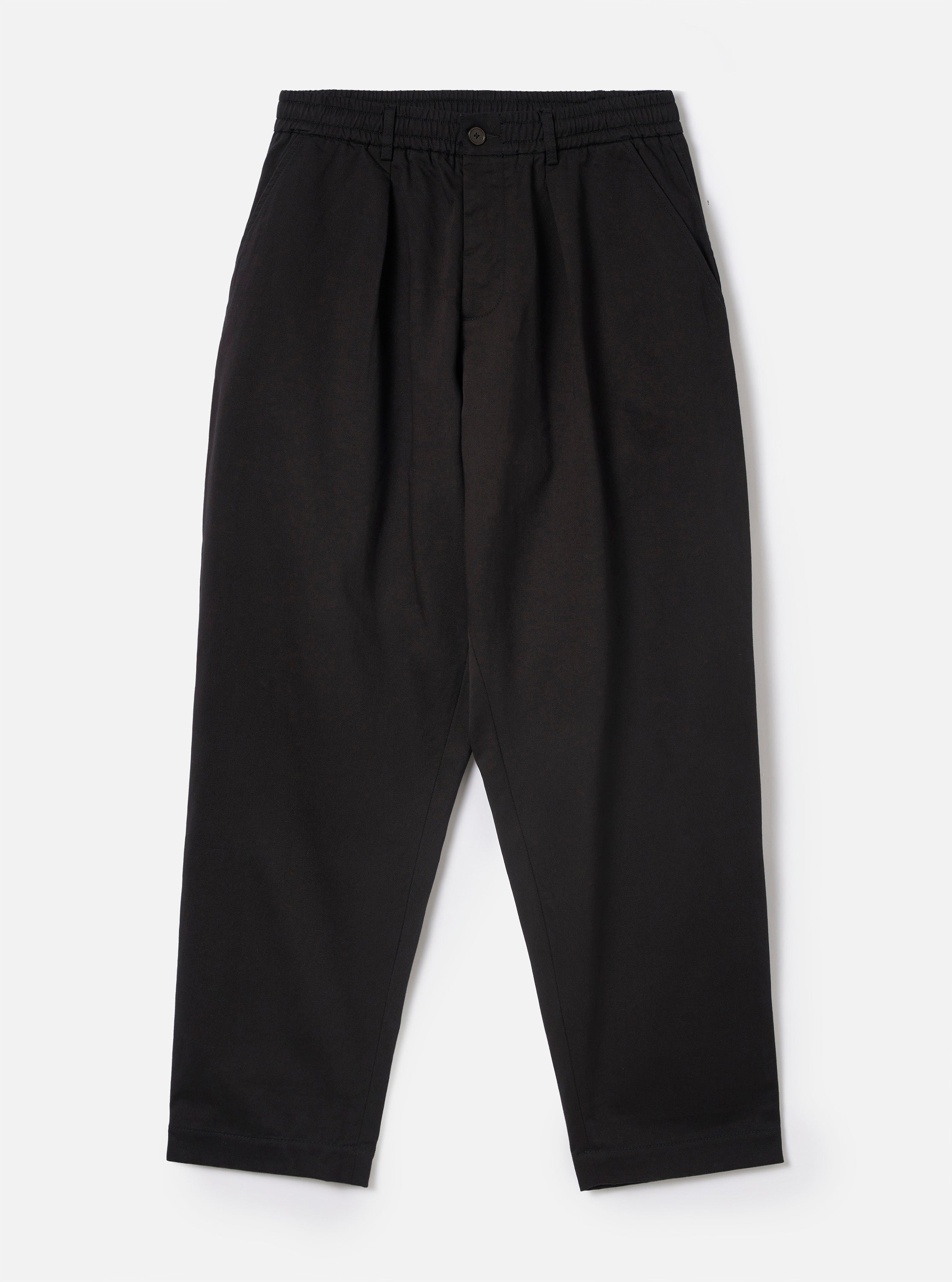 Men's Navy Twill Pleated Track Pant – Universal Works