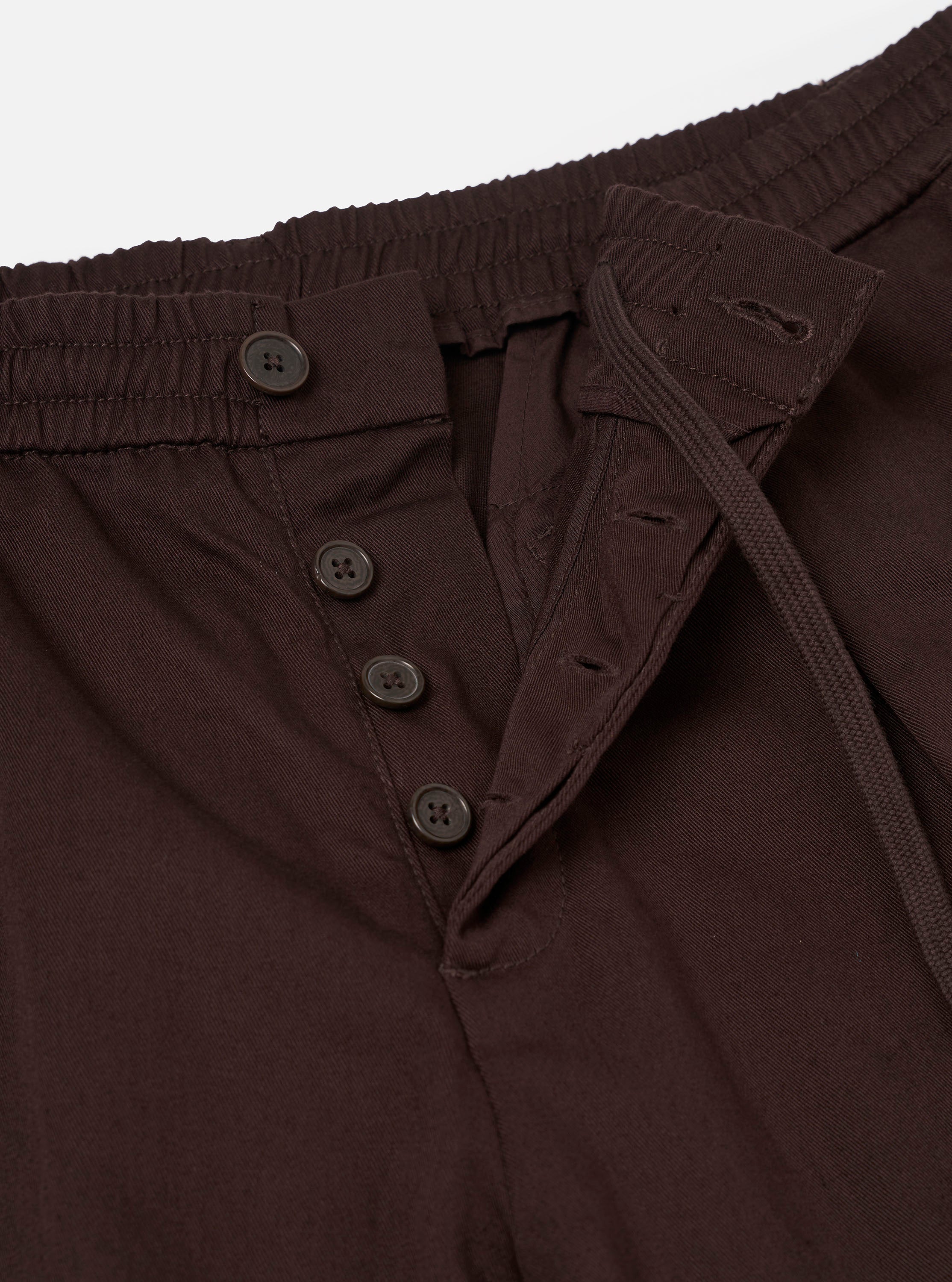 Men's Brown Twill Pleated Track Pant – Universal Works