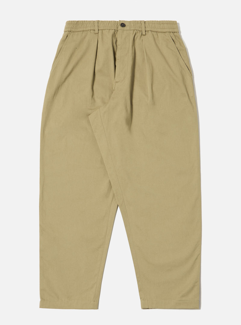 Sand Twill Pleated Track Pant