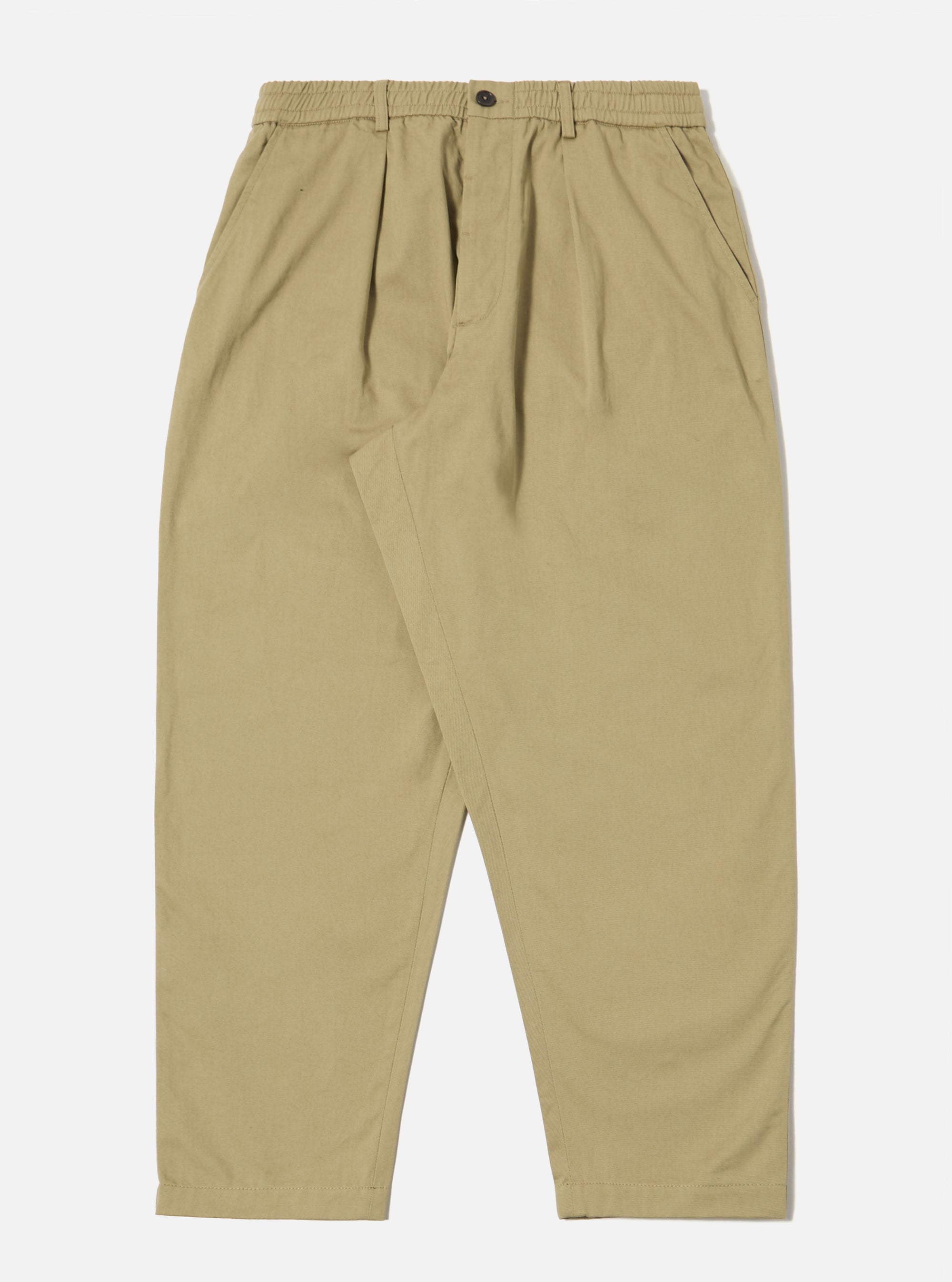 Sand Twill Pleated Track Pant