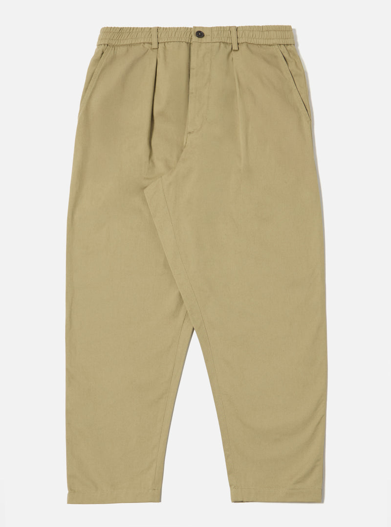 Sand Twill Pleated Track Pant
