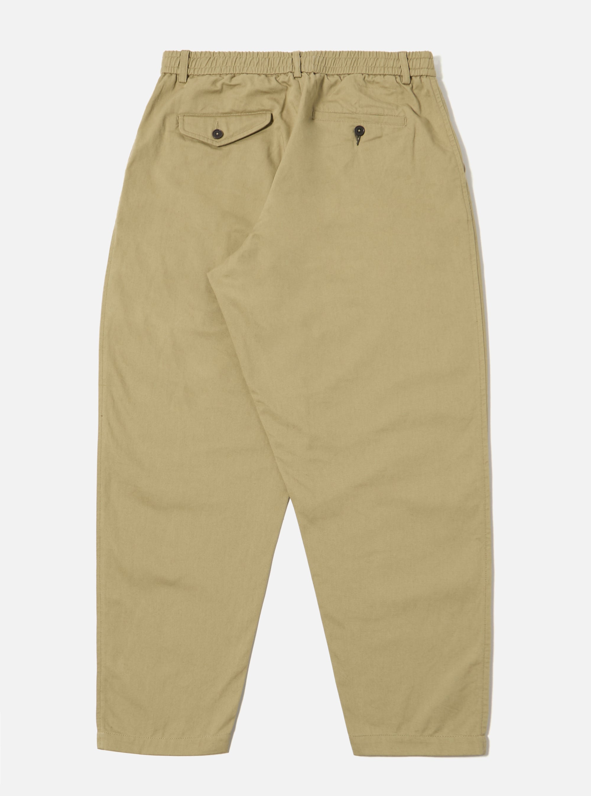 Sand Twill Pleated Track Pant