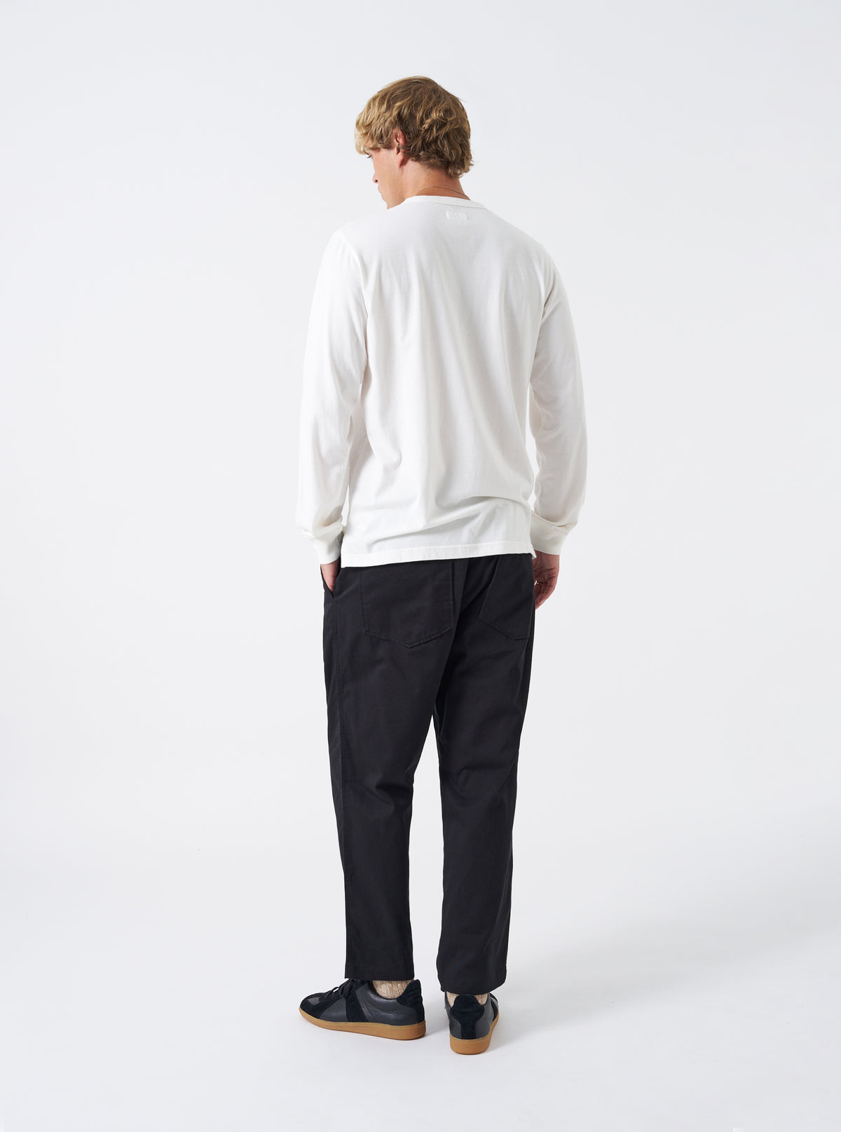 Black Twill Hi Water Trouser