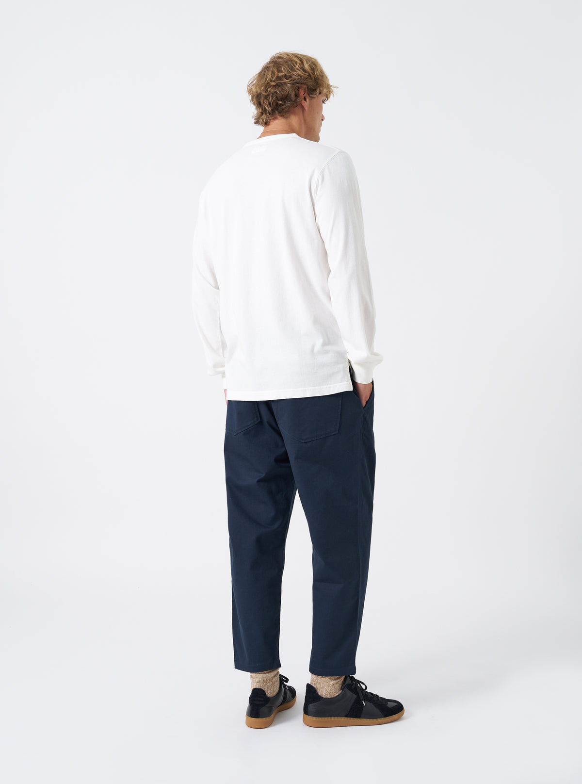 Navy Twill Hi Water Trouser