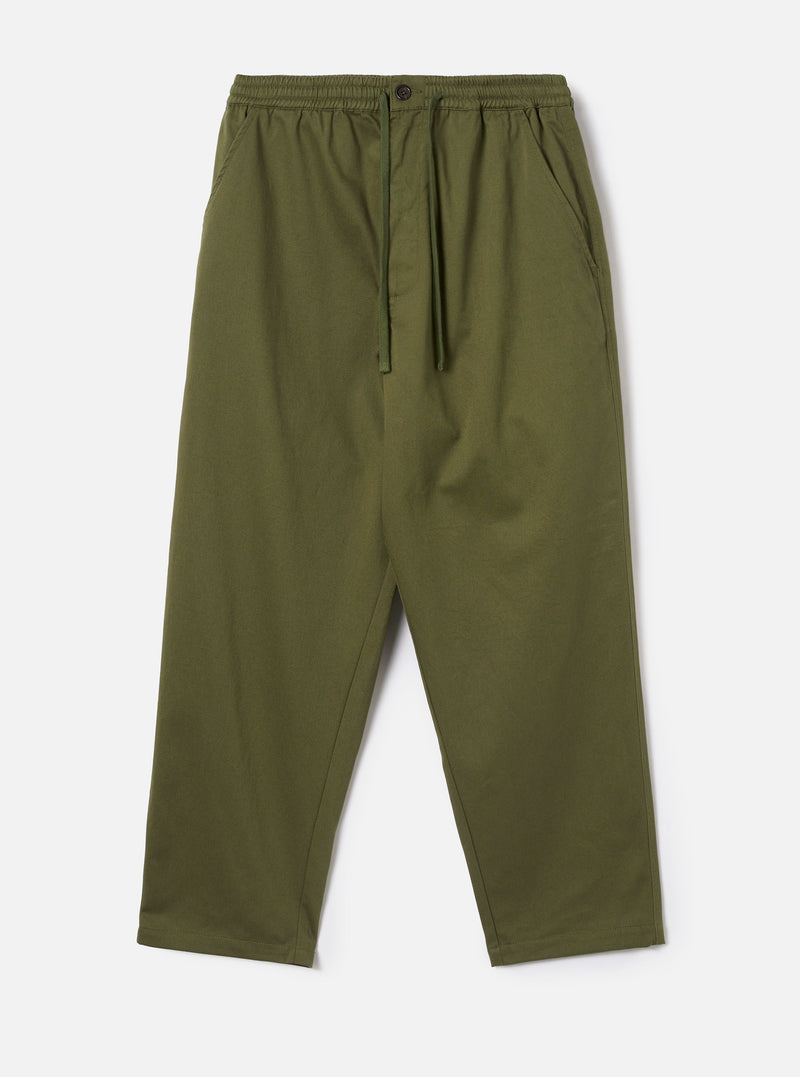 Olive Green Twill Hi Water Trouser