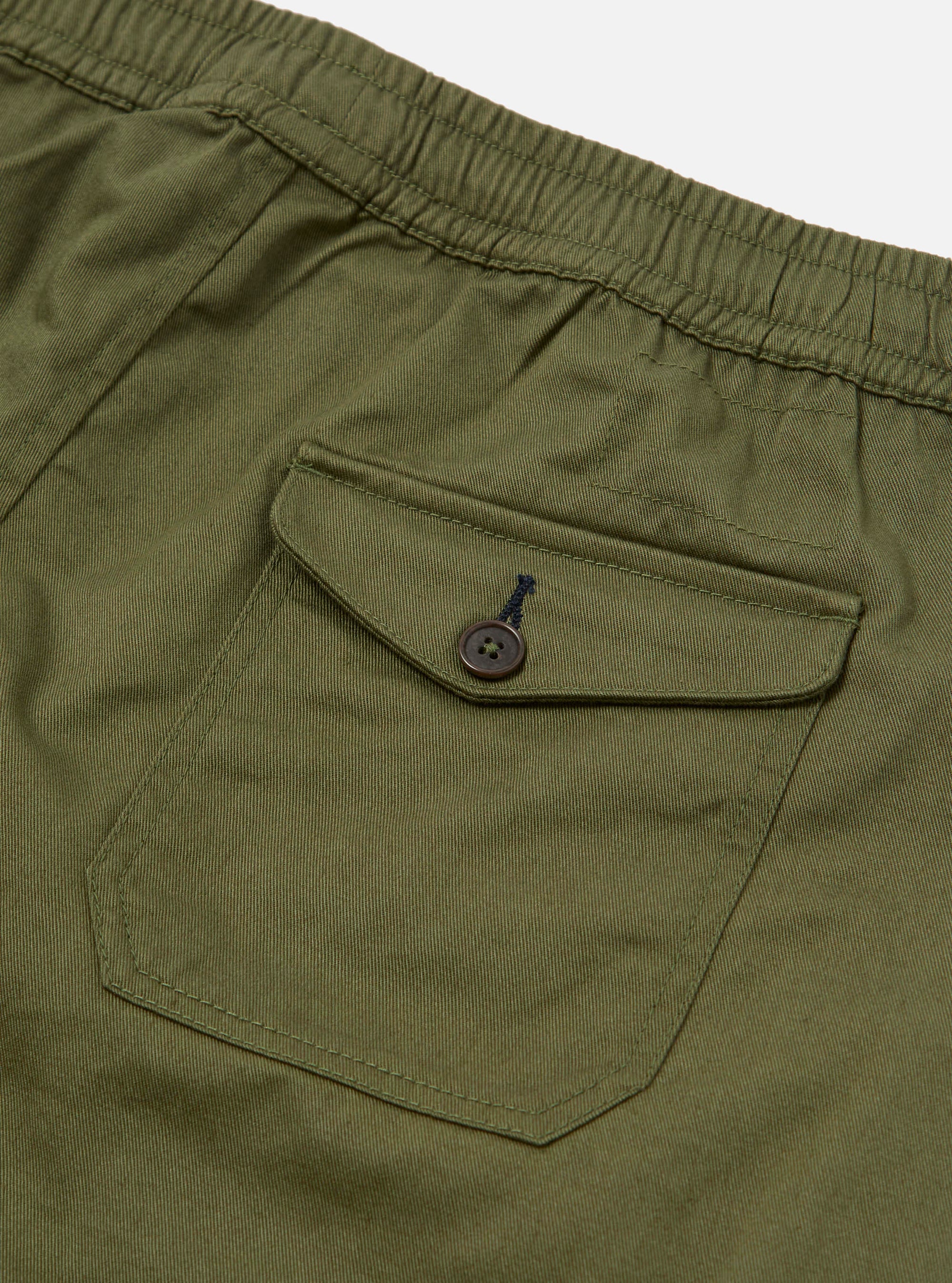 Light Olive Twill Beach Short