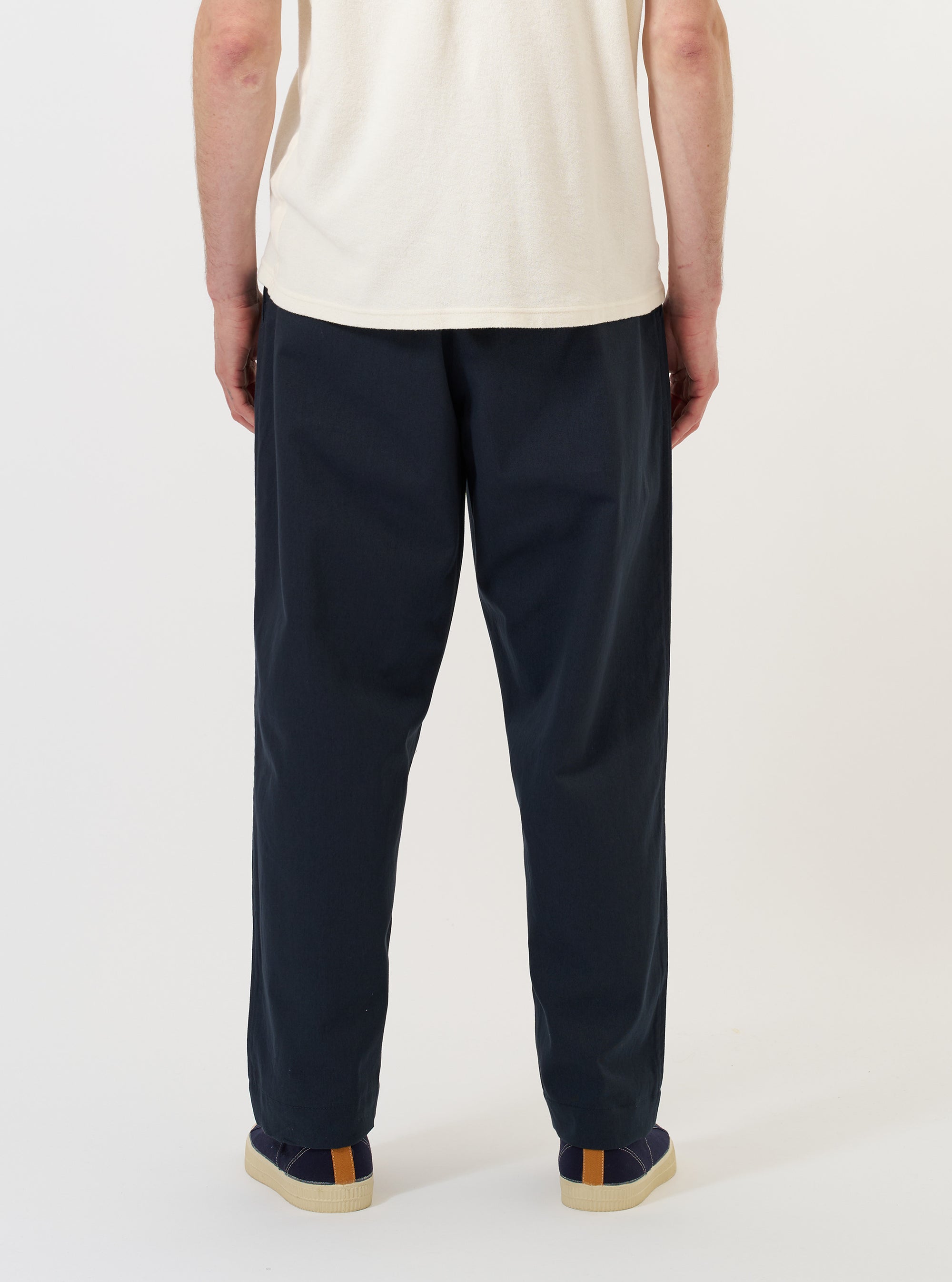 Navy Twill Oxford Pant