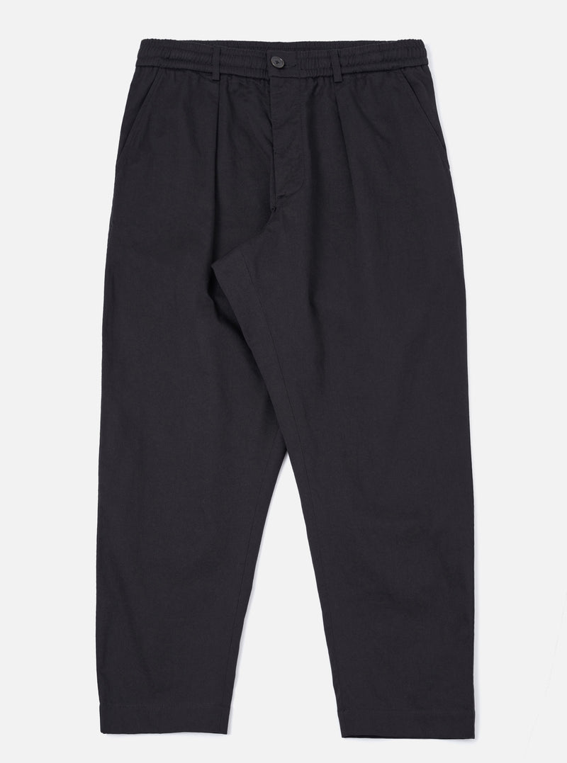 Black Twill Oxford Pant