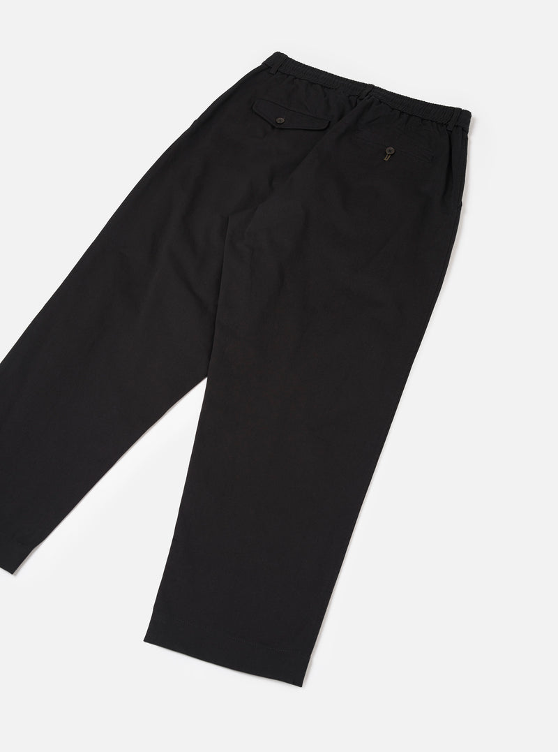 Black Twill Oxford Pant