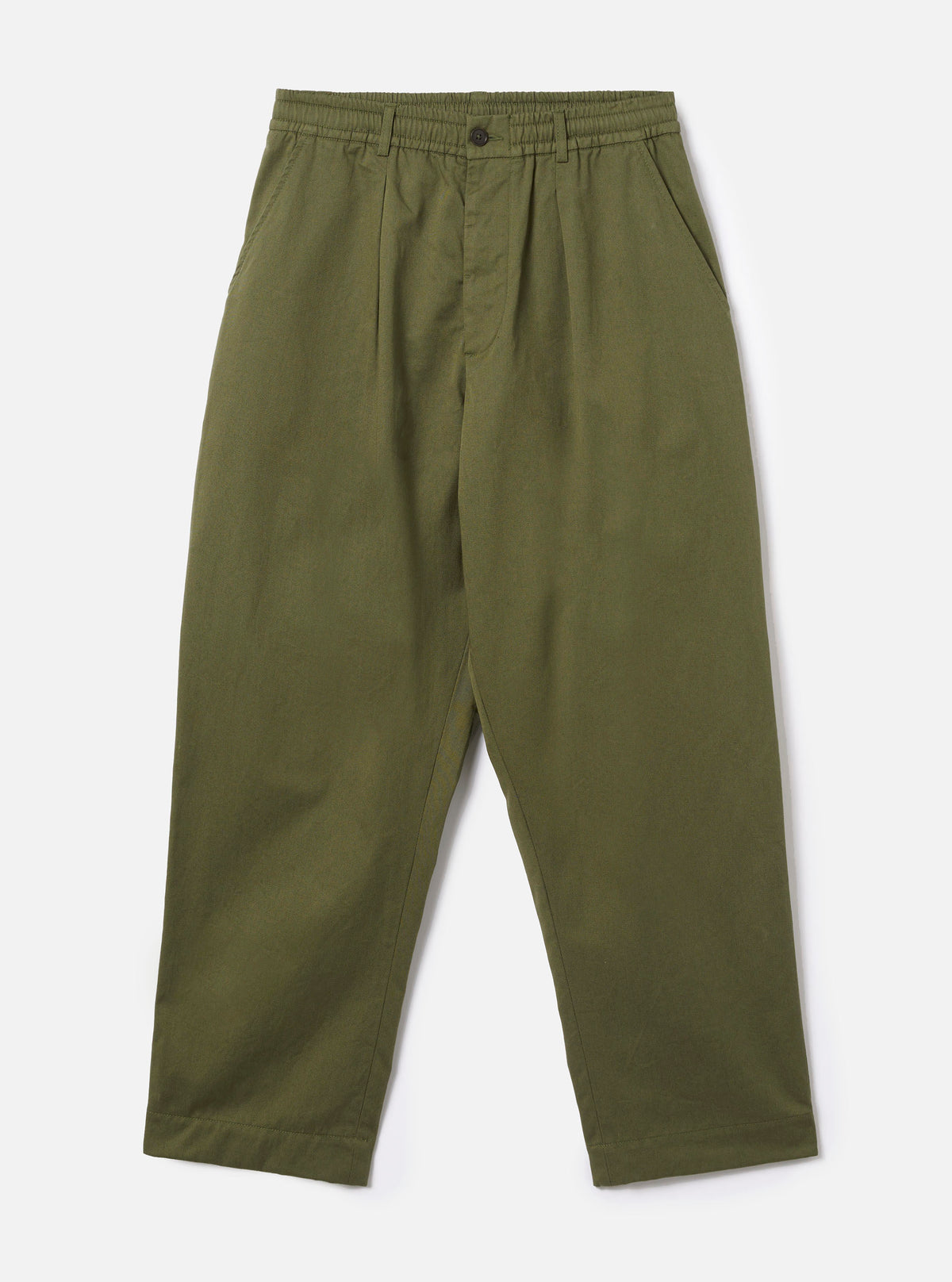Olive Green Twill Oxford Pant