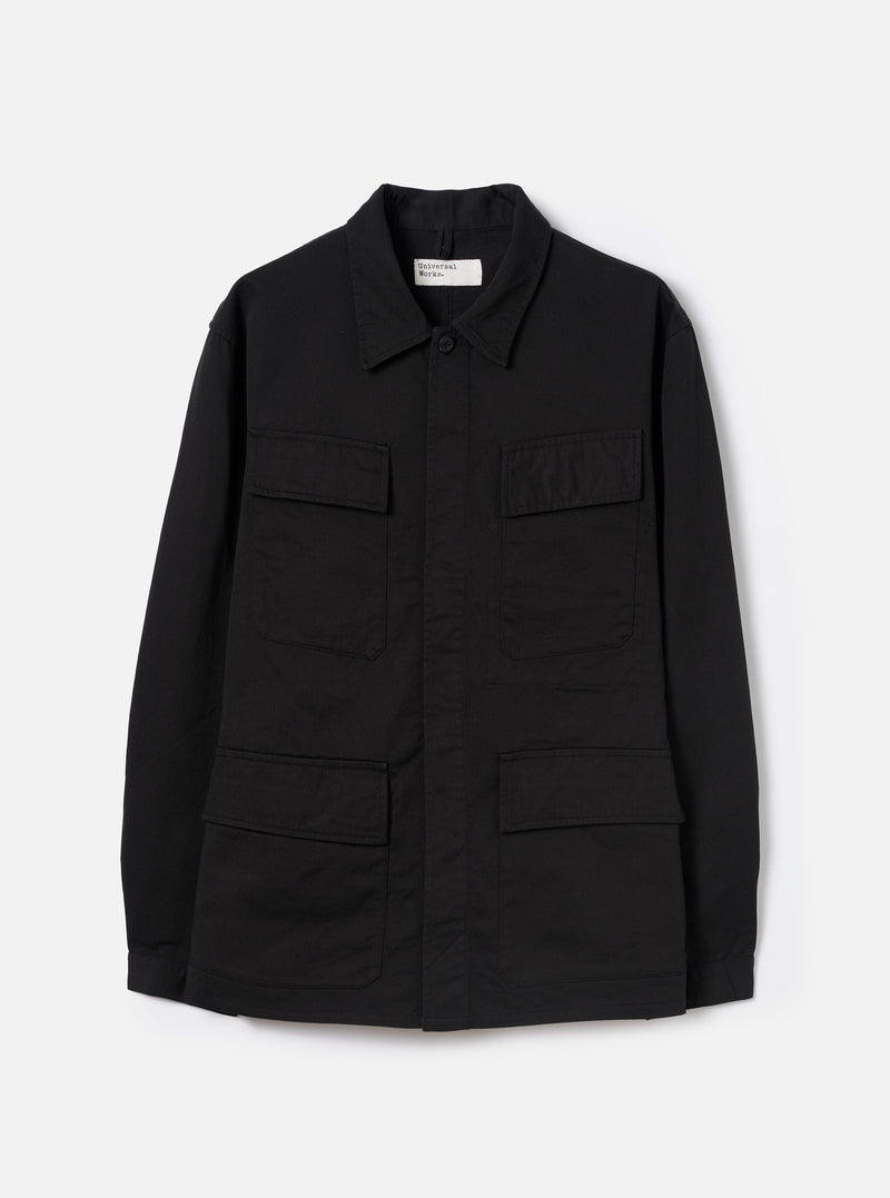 Black Twill MW Fatigue Jacket