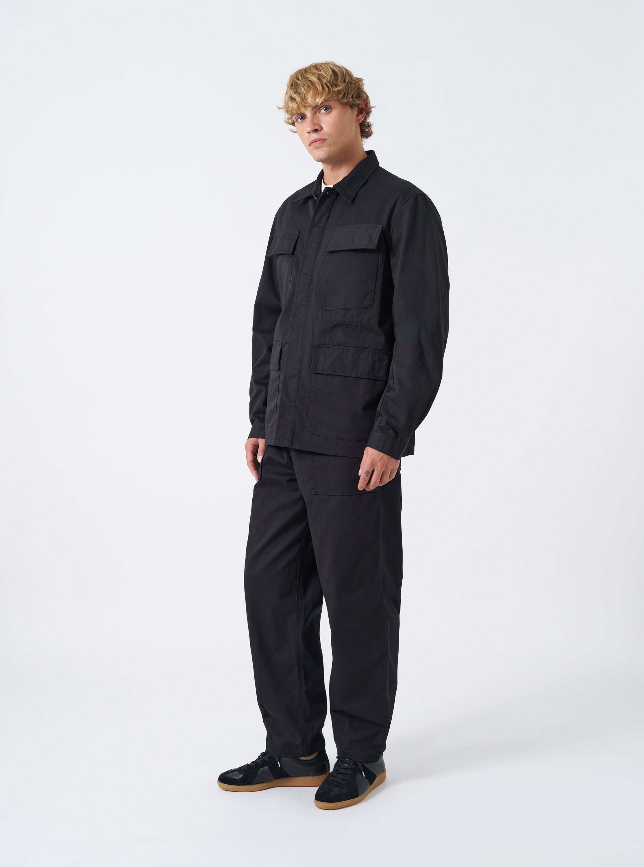 Men's Black Twill MW Fatigue Jacket – Universal Works