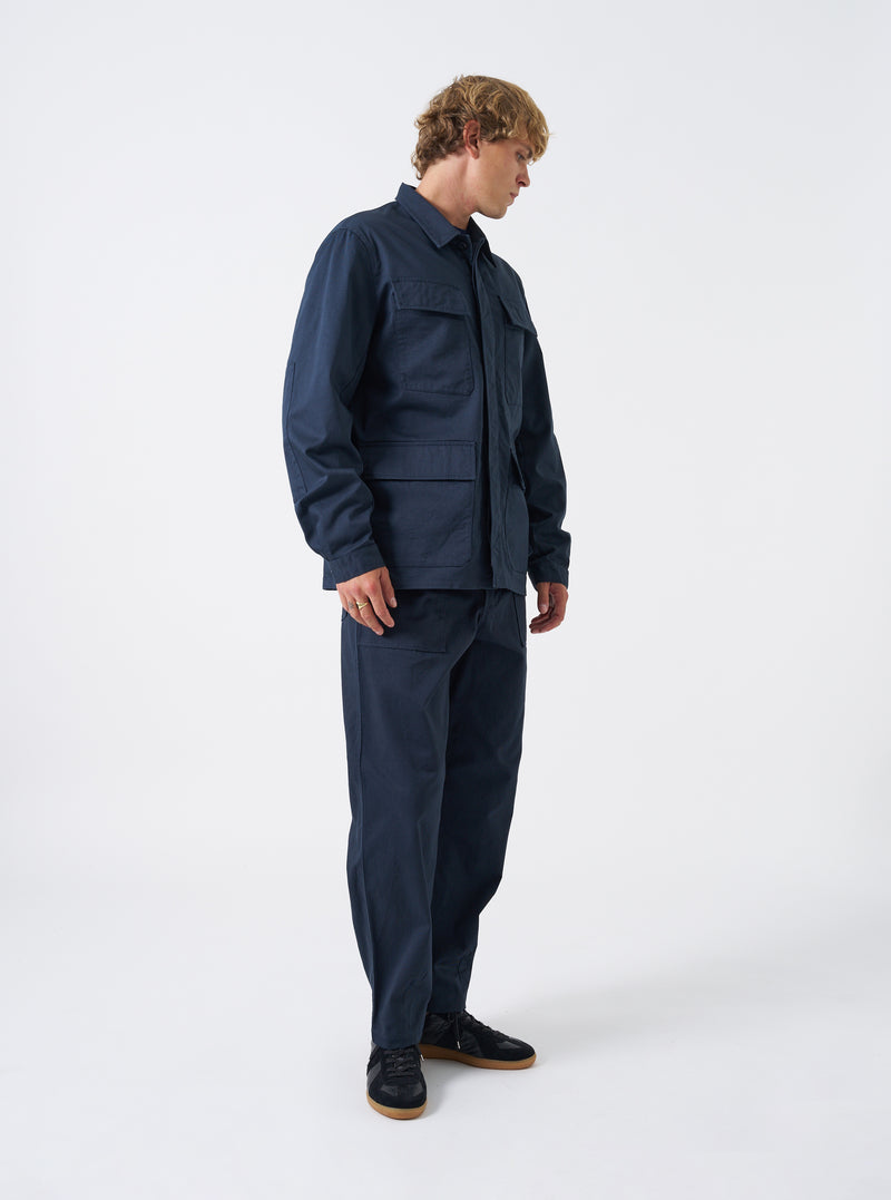 Navy Twill MW Fatigue Jacket