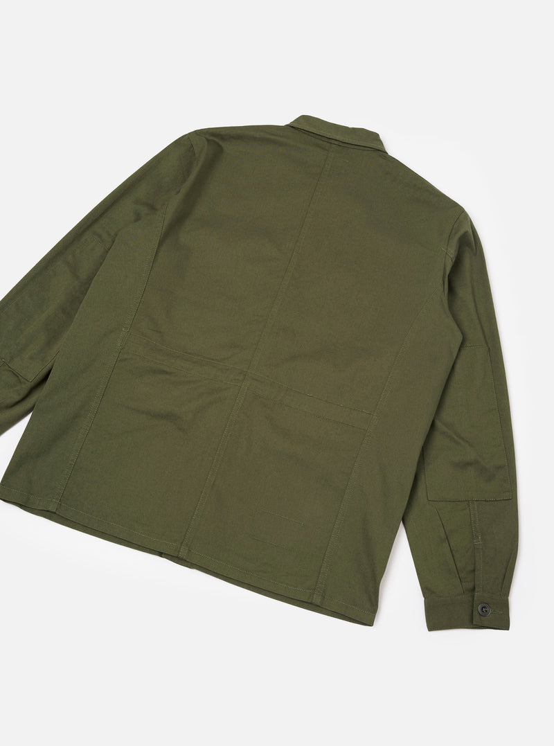 Olive Green Twill MW Fatigue Jacket