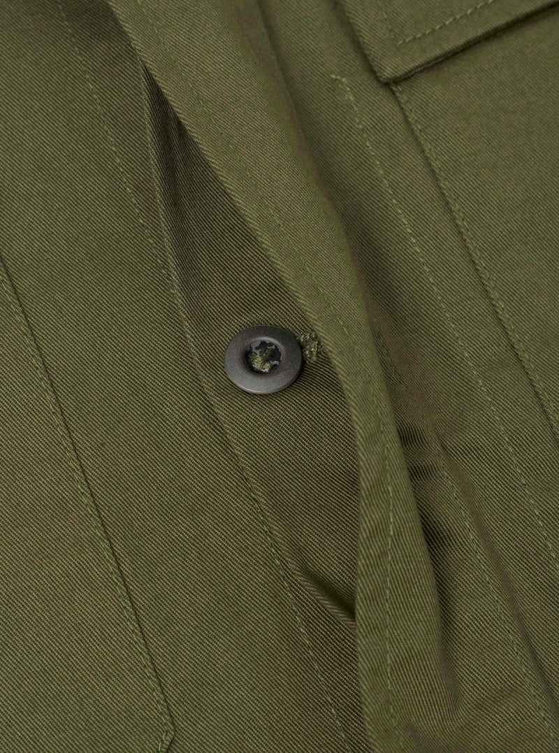 Olive Green Twill MW Fatigue Jacket