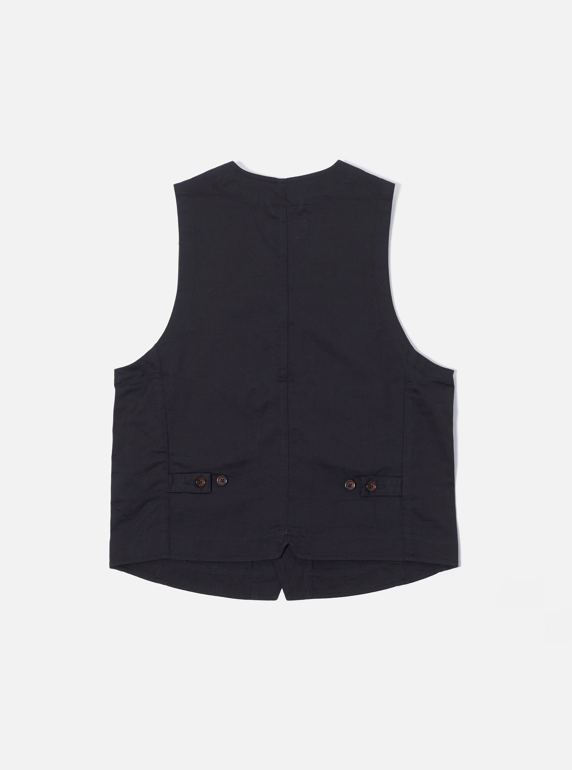 Black Twill Field Waistcoat