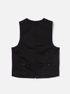 Black Twill Field Waistcoat
