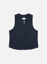 Navy Twill Field Waistcoat