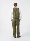 Light Olive Twill Field Waistcoat