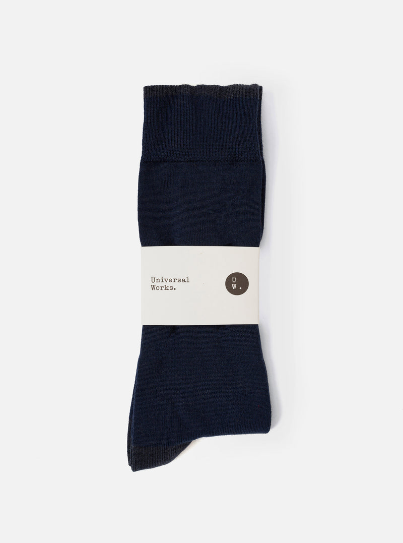 Navy Merino Merino Sock