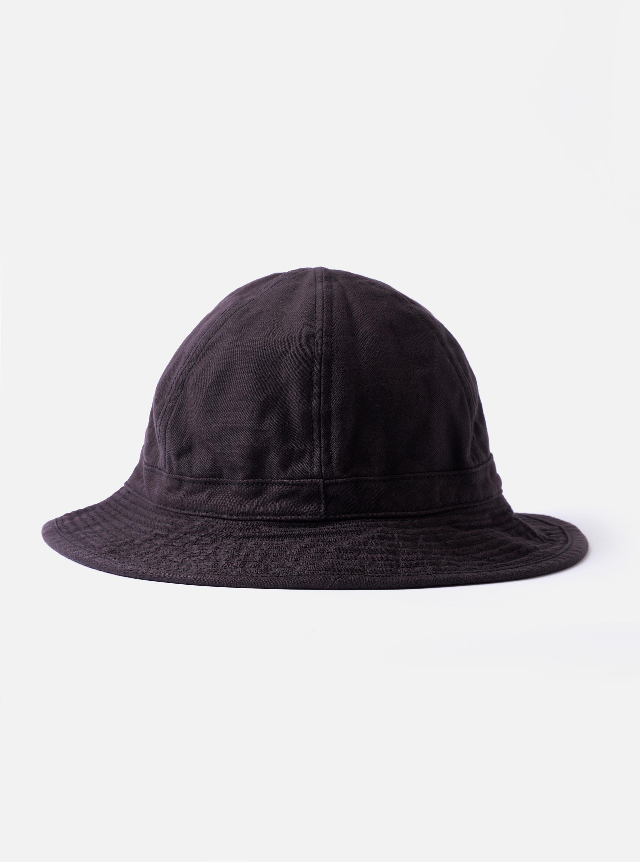 cableami® Black Baker Back Satin Cotton Metro Hat – Universal Works