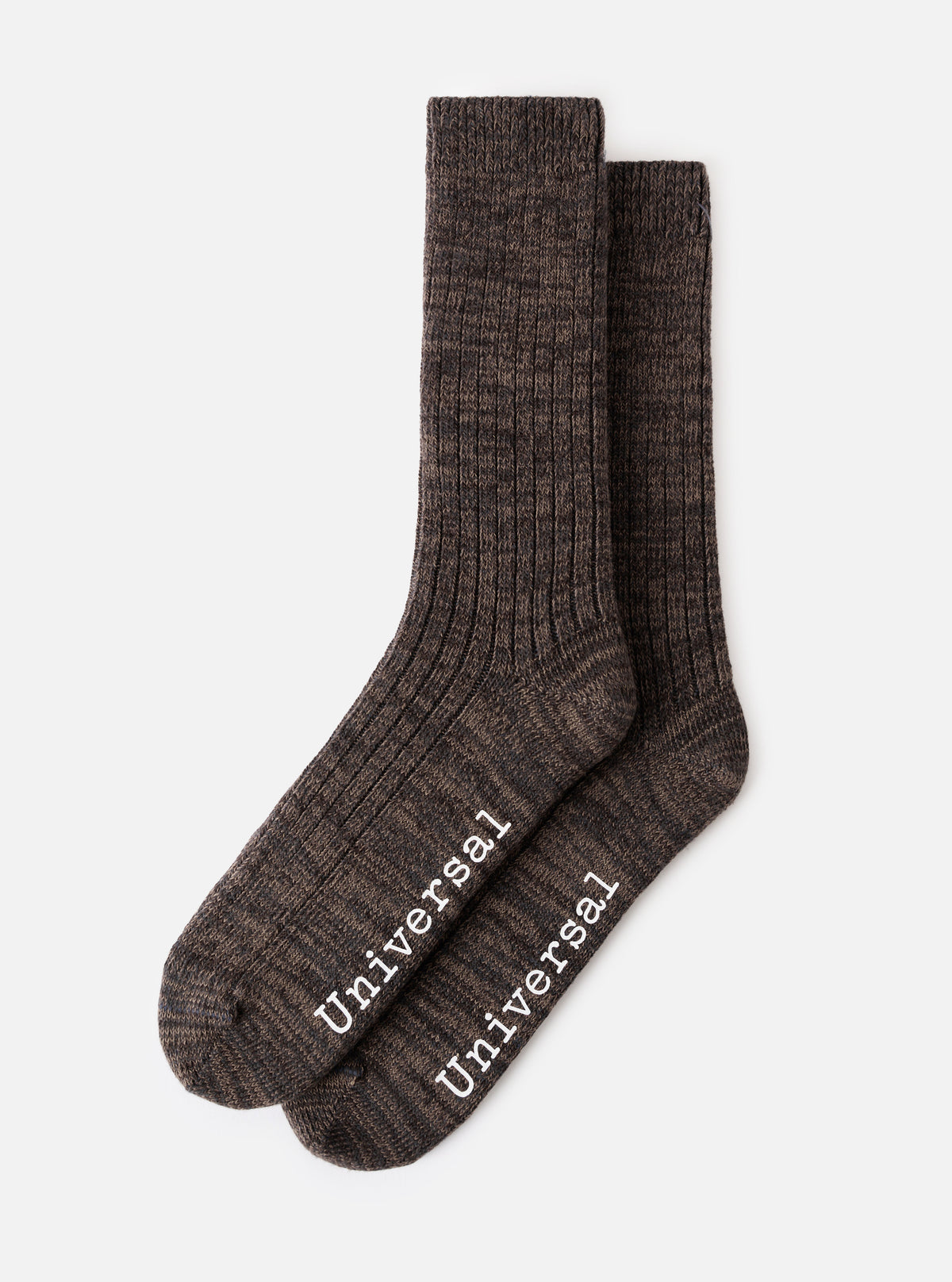 Charcoal Slub Knit Slub Sock