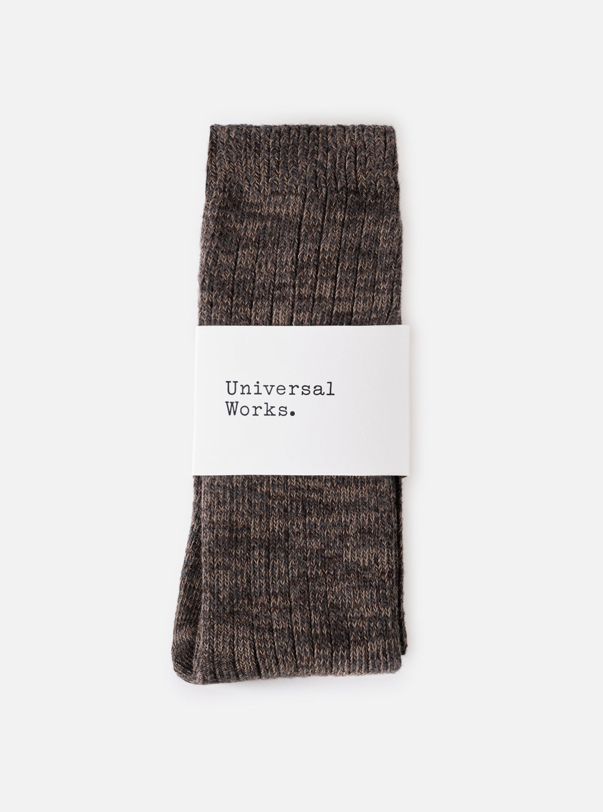 Charcoal Slub Knit Slub Sock