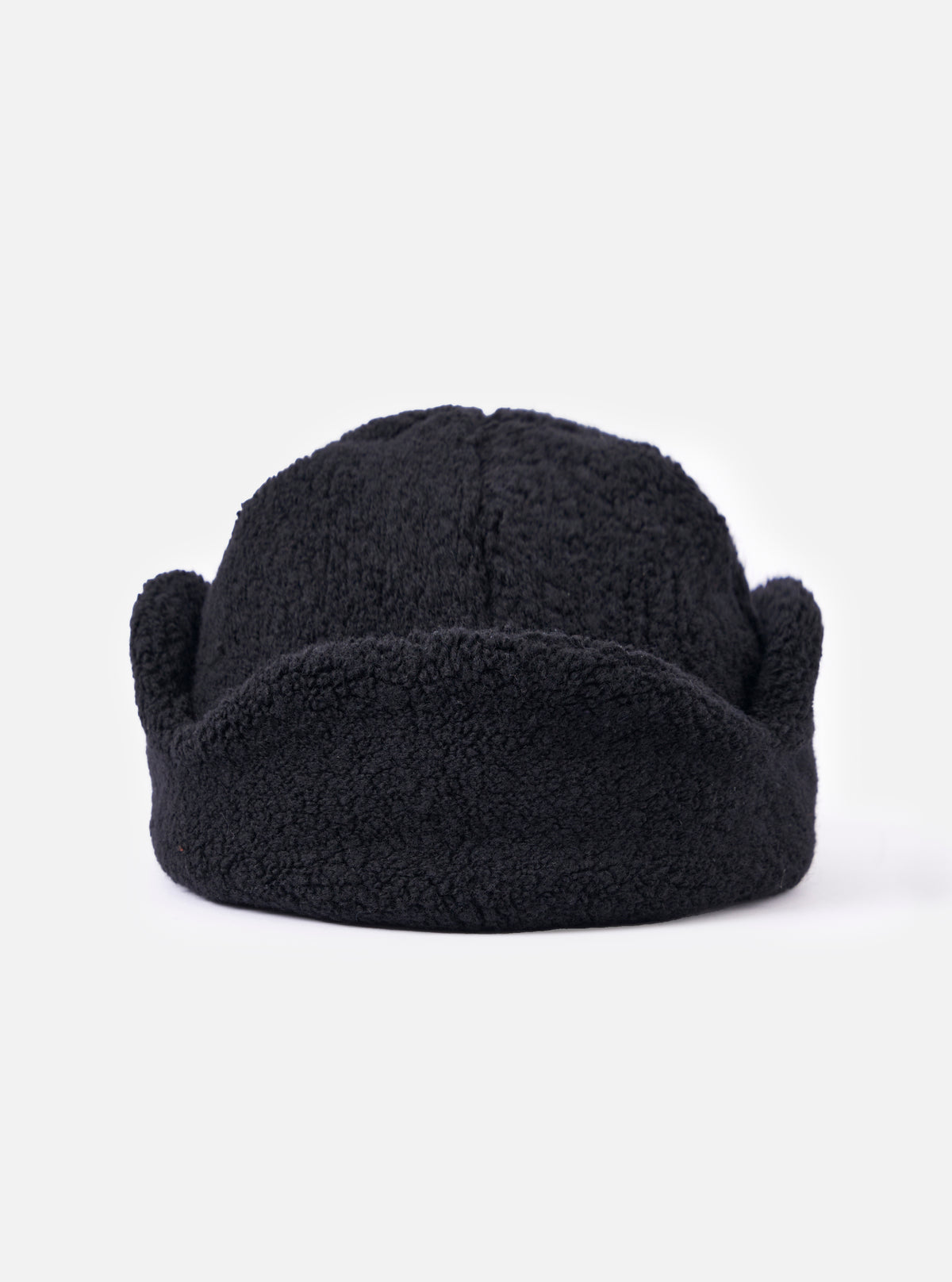 cableami® Black Recycled Wool Flight Watch Cap