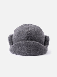 cableami® Grey Recycled Wool Flight Watch Cap