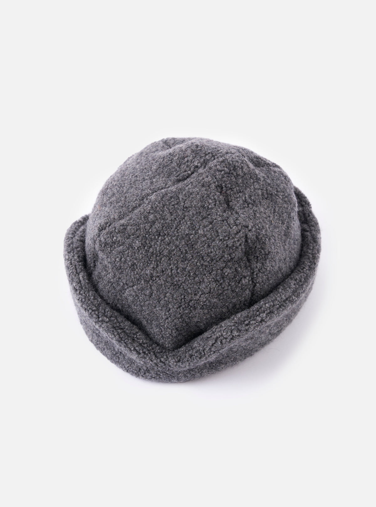cableami® Grey Recycled Wool Flight Watch Cap