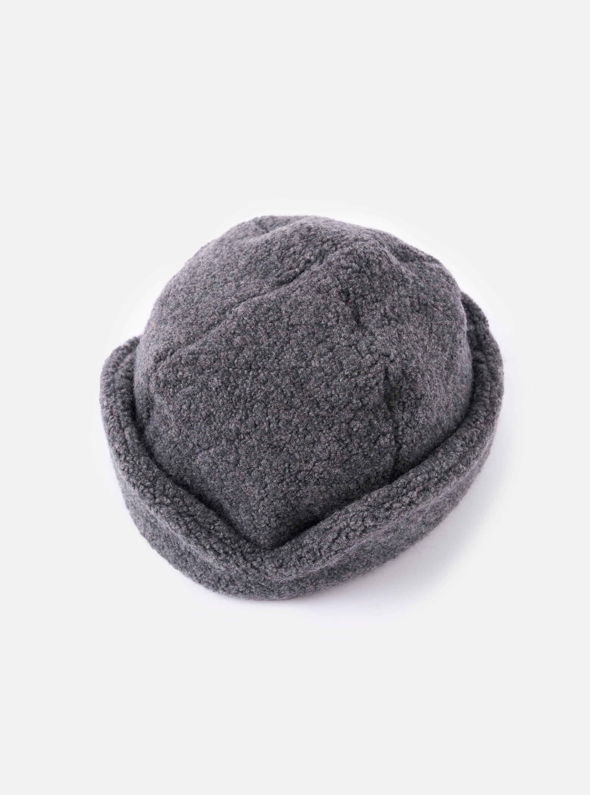 cableami® Grey Recycled Wool Flight Watch Cap