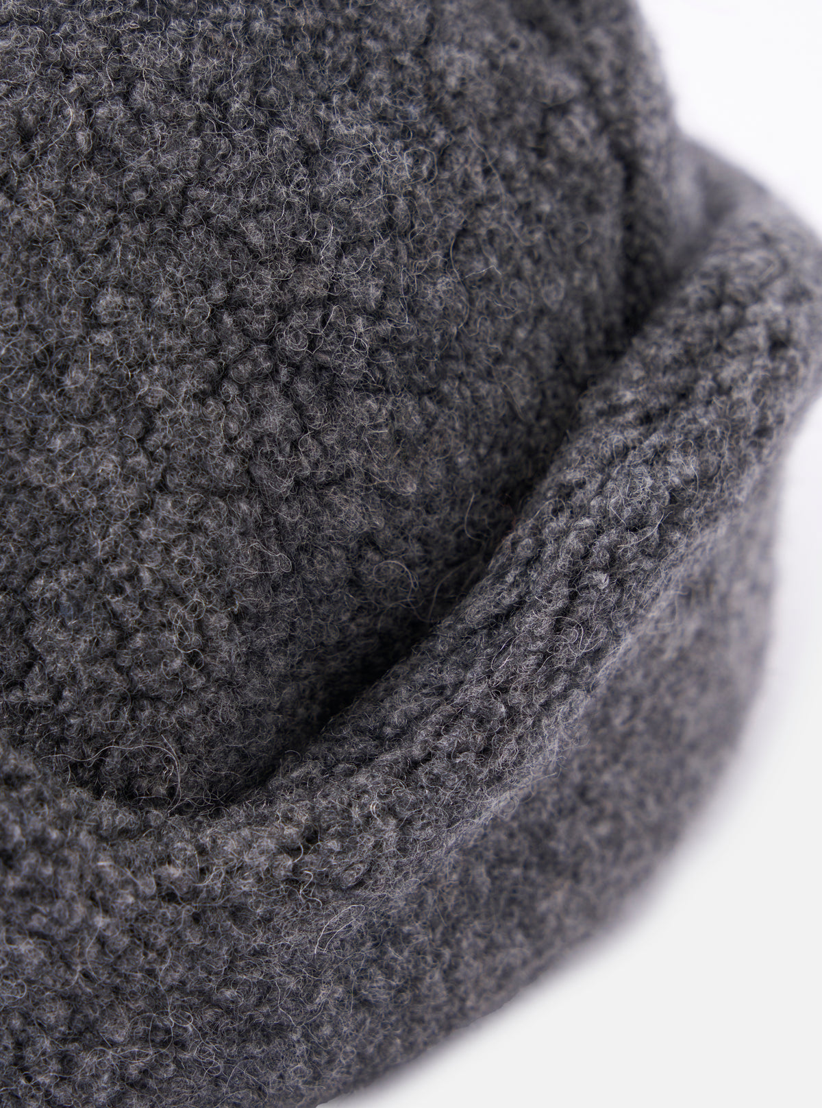 cableami® Grey Recycled Wool Flight Watch Cap