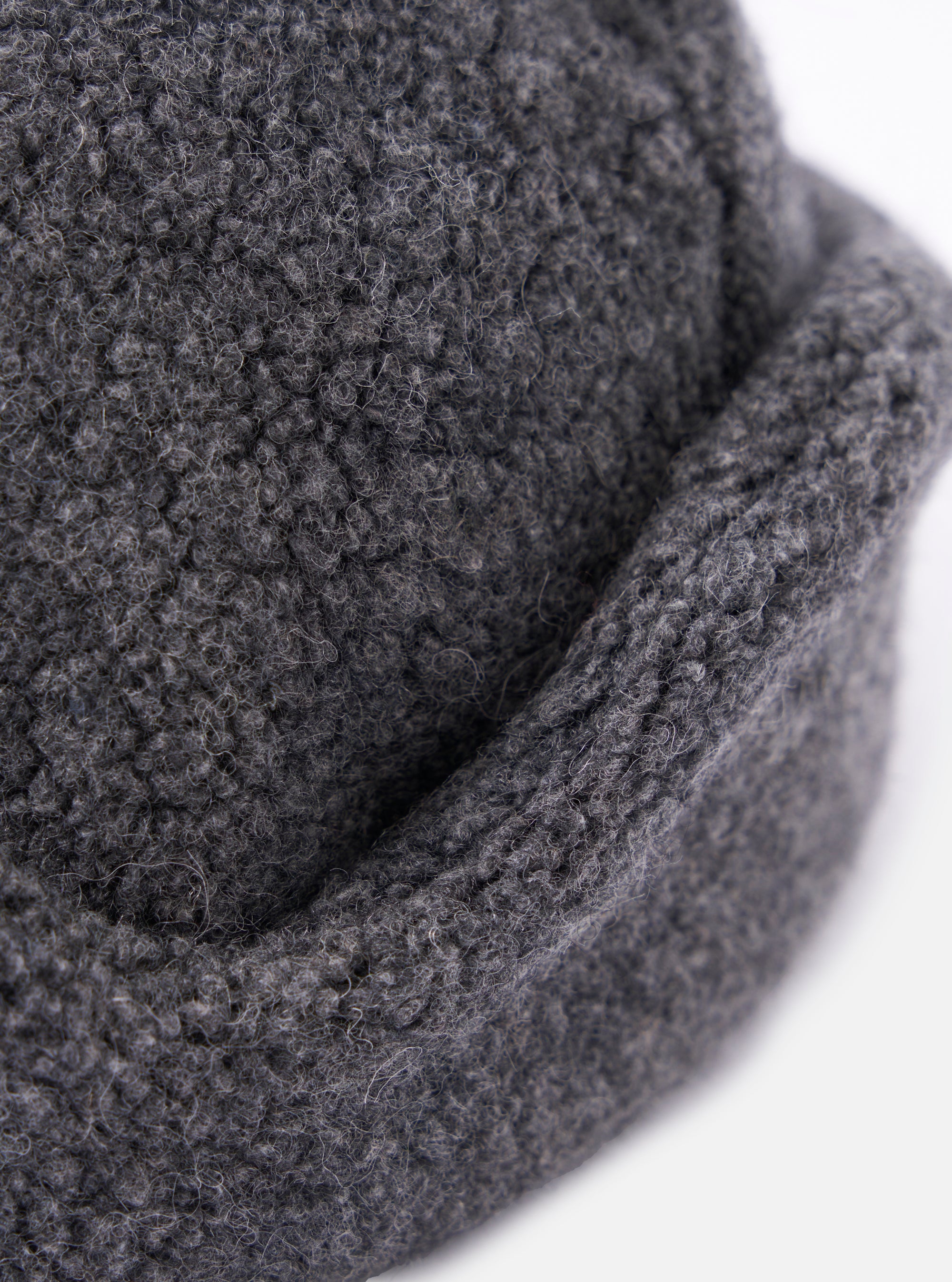 cableami® Grey Recycled Wool Flight Watch Cap