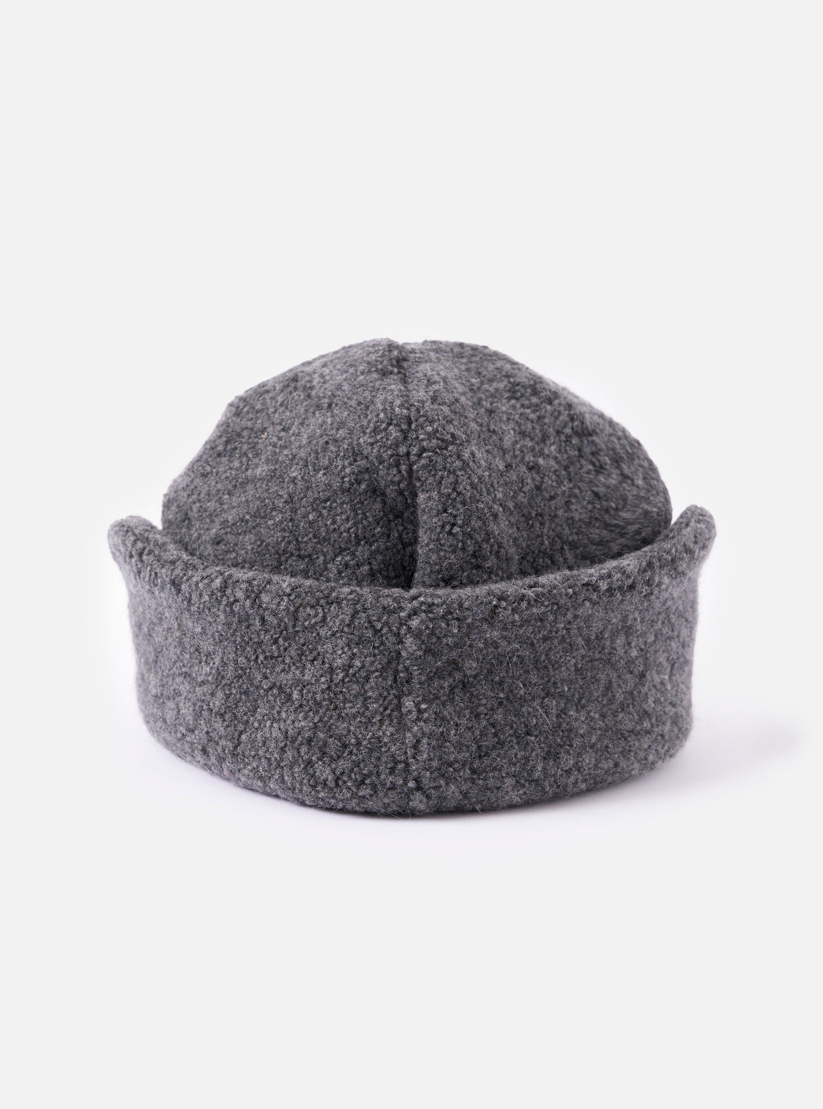 cableami® Grey Recycled Wool Flight Watch Cap