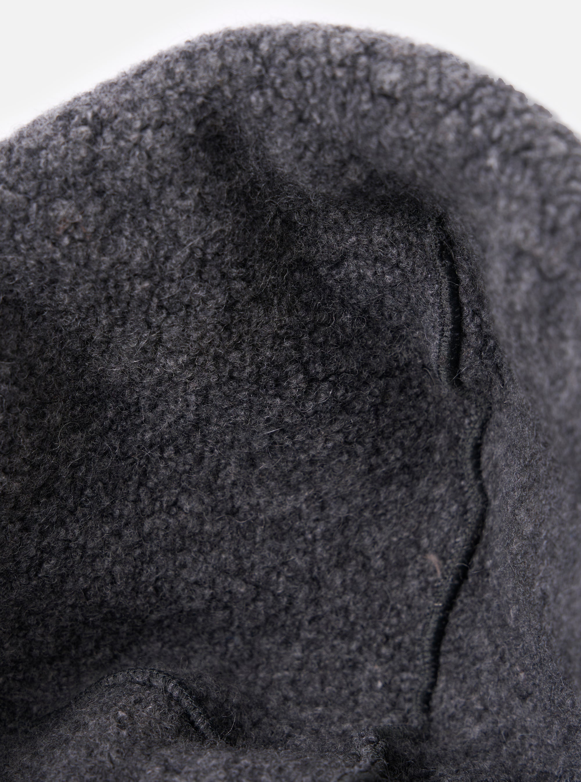 cableami® Grey Recycled Wool Flight Watch Cap