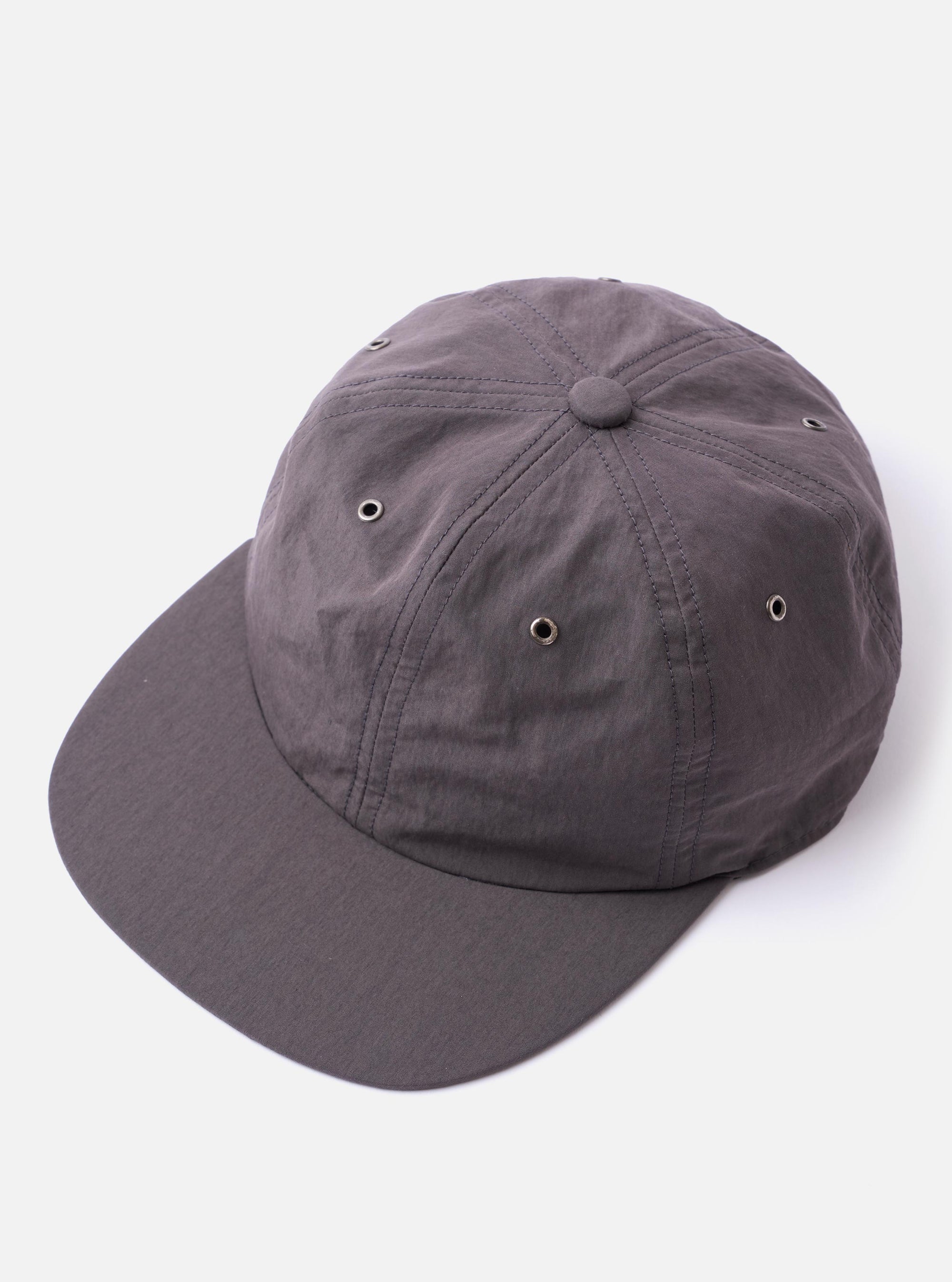 The cableami Grey/Olive Cotton/Nylon B.B Cap is shown from a rear angle as a flat lay against a plain white background. The image highlights the adjustable strap at the back and the panelled construction of the crown. The cap features a contrasting two-tone design with grey and olive panels and a curved brim.