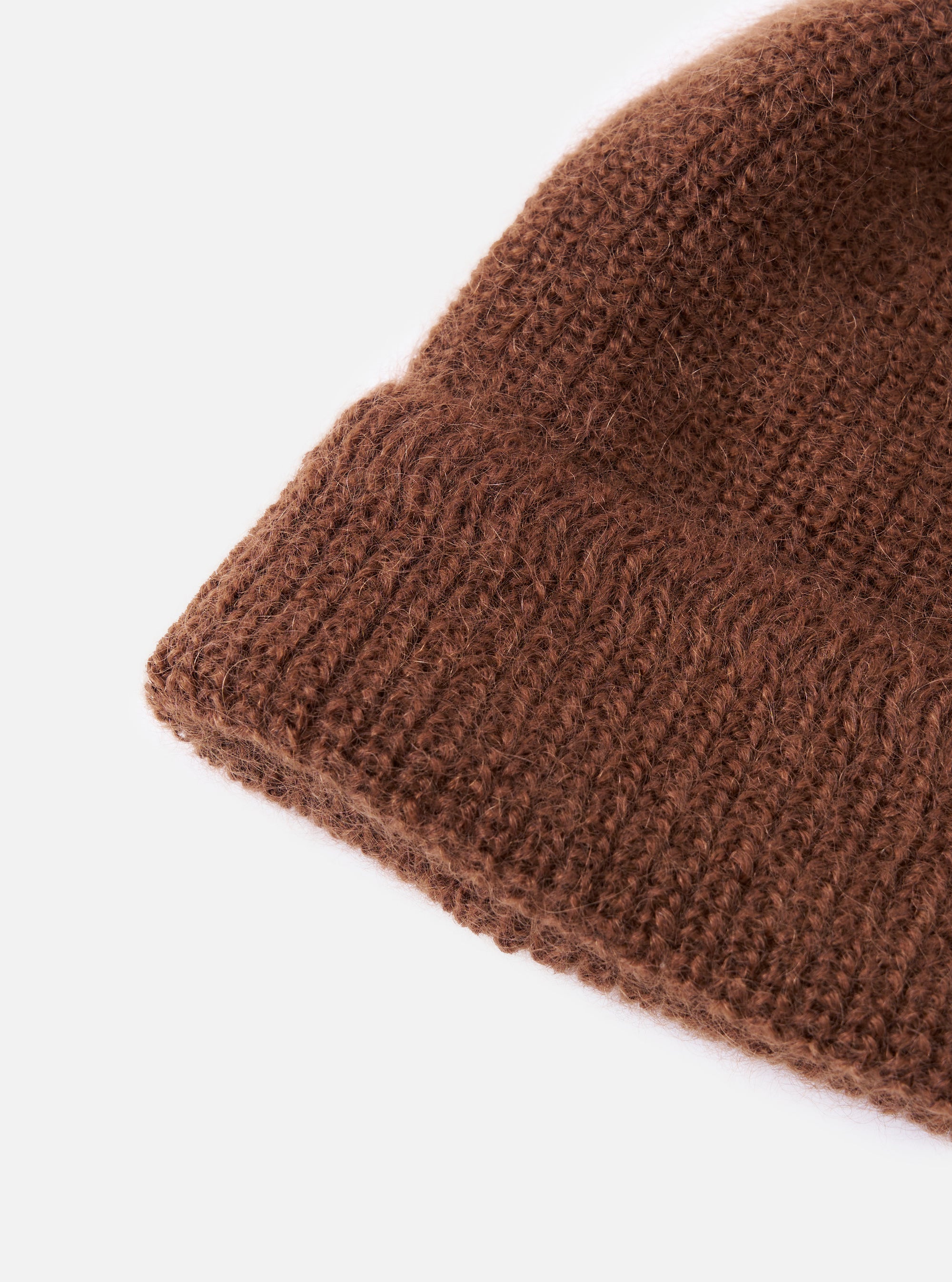 cableami® Brown Mohair Watch Cap