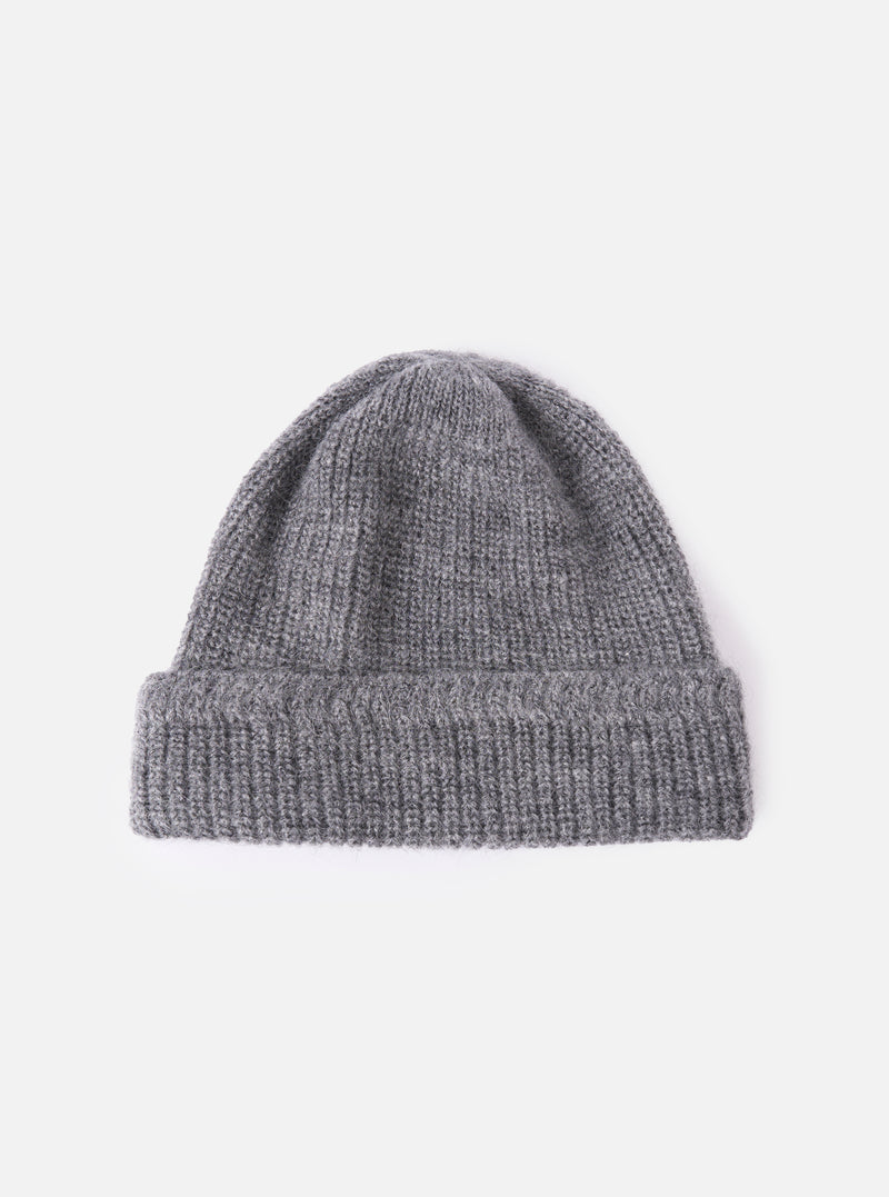 cableami® Grey Mohair Watch Cap